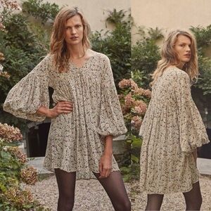 Doen Pietra silk paisley dress large